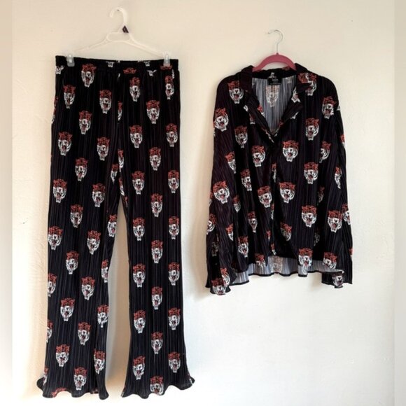 Dressed in Lala Plisse Tiger Set sz L - Picture 1 of 5